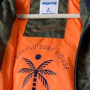 Mayoral Green Camo Windbreaker 2T